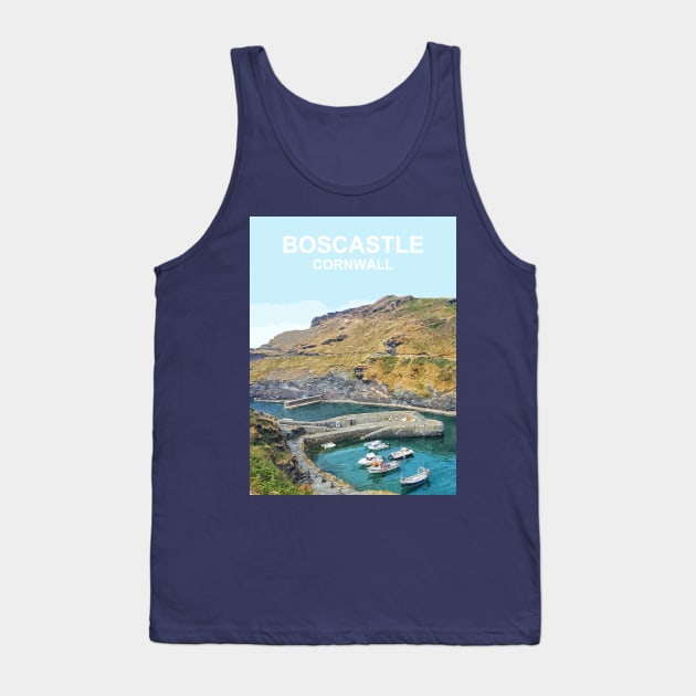 Boscastle Cornwall art gift. Tank Top by BarbaraGlebska